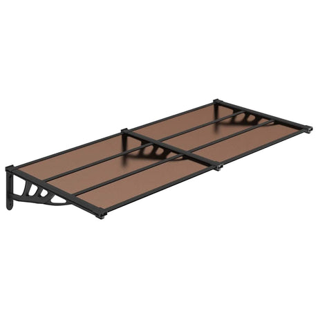 Vidaxx Türvordach 152,5x90 cm Polycarbonat schwarz