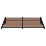 Vidaxx Türvordach 152,5x90 cm Polycarbonat schwarz