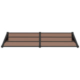 Vidaxx Türvordach 199x90 cm Polycarbonat schwarz