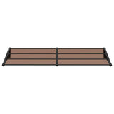 Vidaxx Türvordach 239x90 cm Polycarbonat schwarz