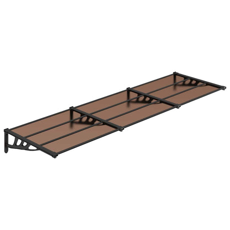 Vidaxx Türvordach 297,5x90 cm Polycarbonat schwarz