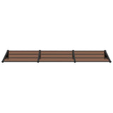 Vidaxx Türvordach 297,5x90 cm Polycarbonat schwarz