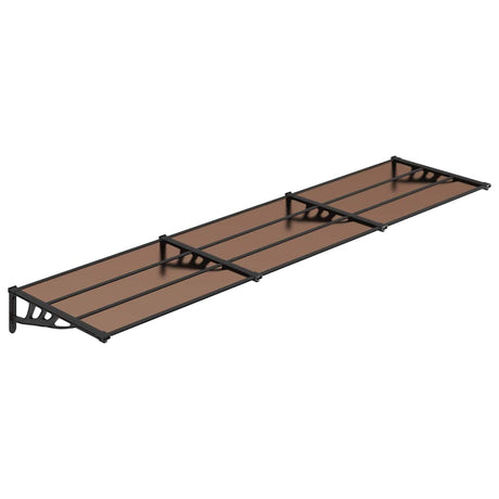 Vidaxx Türvordach 358,5x90 cm Polycarbonat schwarz
