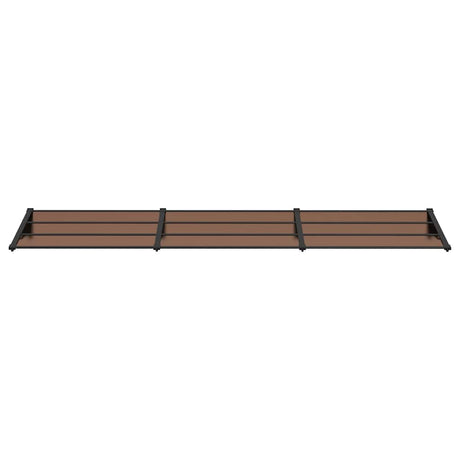 Vidaxx Türvordach 358,5x90 cm Polycarbonat schwarz