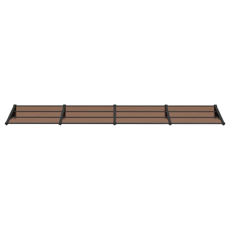 Vidaxx Türvordach 396x90 cm Polycarbonat schwarz