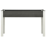 VidaXL Pflanzgefäß erhöht 120x40x75 cm hkc grau