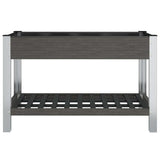 Vidaxx Pflanzgefäß erhöht mit Regal 120x50x75 cm hkc grau