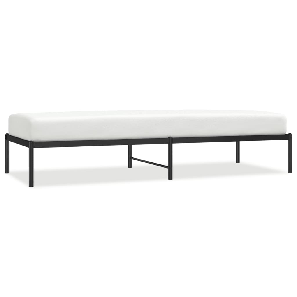 Vidaxl bedframe metaal zwart 80x200 cm