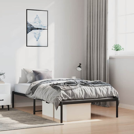 Vidaxl bedframe metaal zwart 100x190 cm