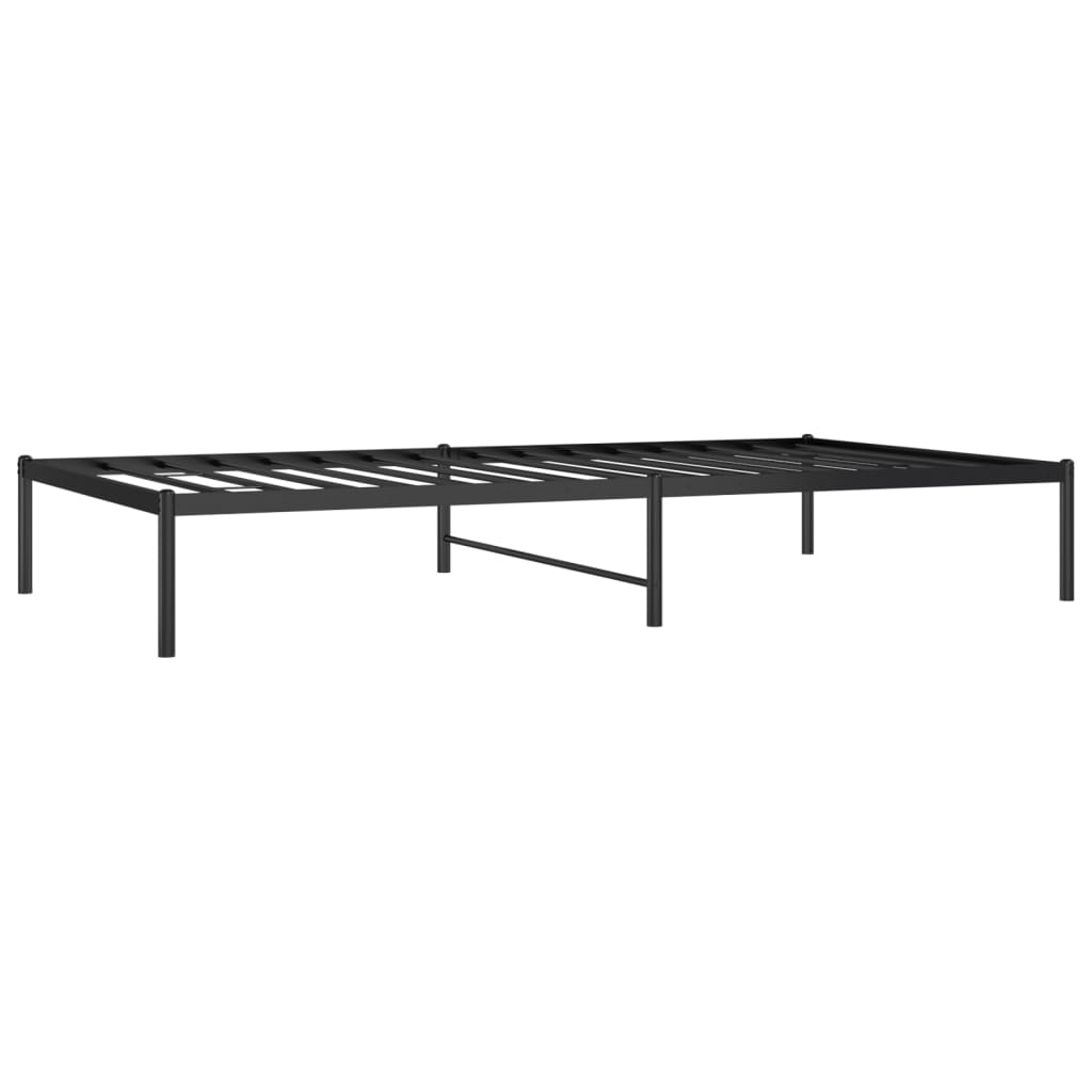 Vidaxl bedframe metaal zwart 107x203 cm
