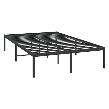 Vidaxl bedframe metaal zwart 135x190 cm