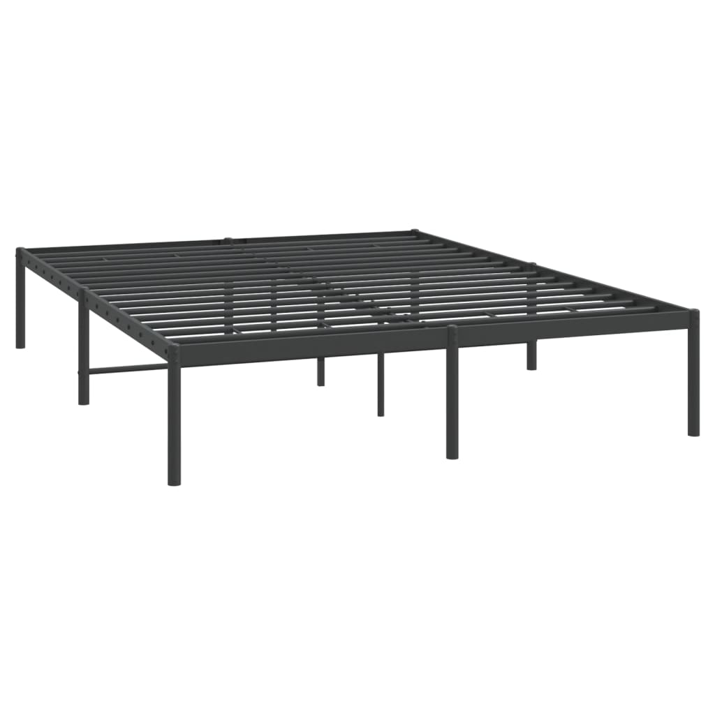 Vidaxl bedframe metaal zwart 160x200 cm