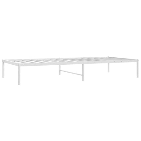 Vidaxl bedframe metaal wit 90x200 cm