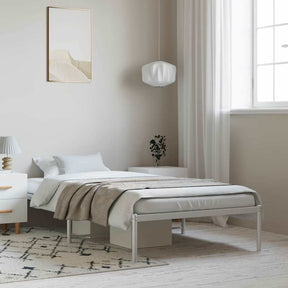 Vidaxl bedframe metaal wit 100x190 cm