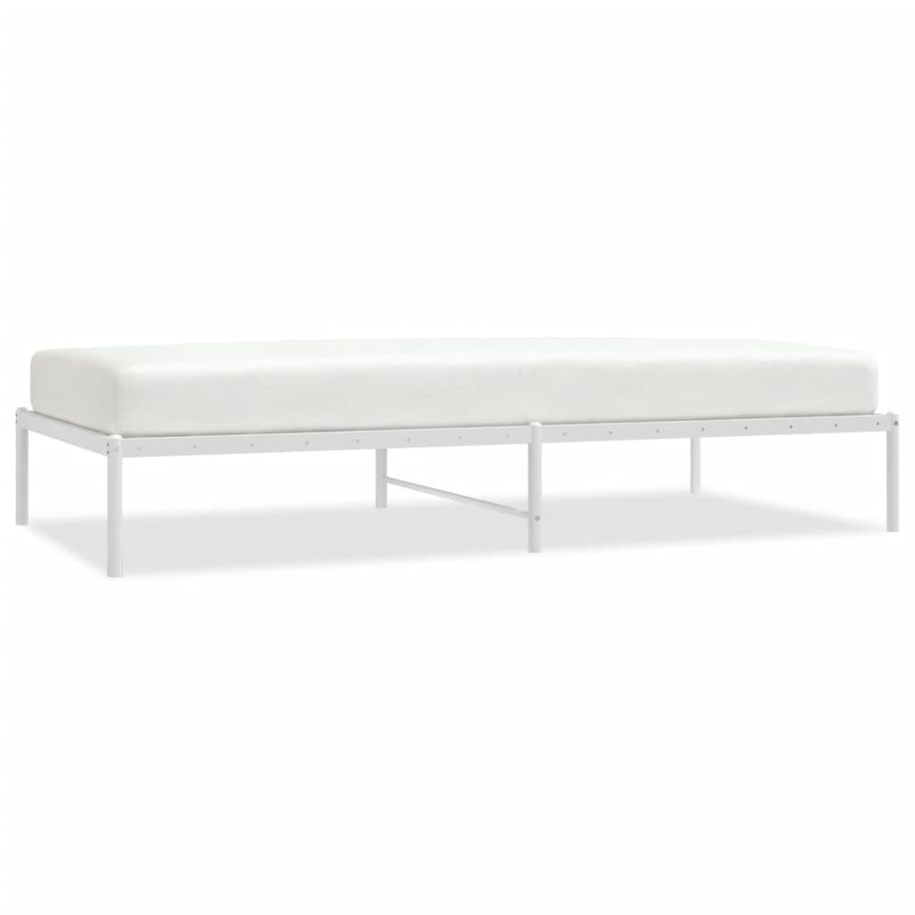 Vidaxl bedframe metaal wit 100x200 cm