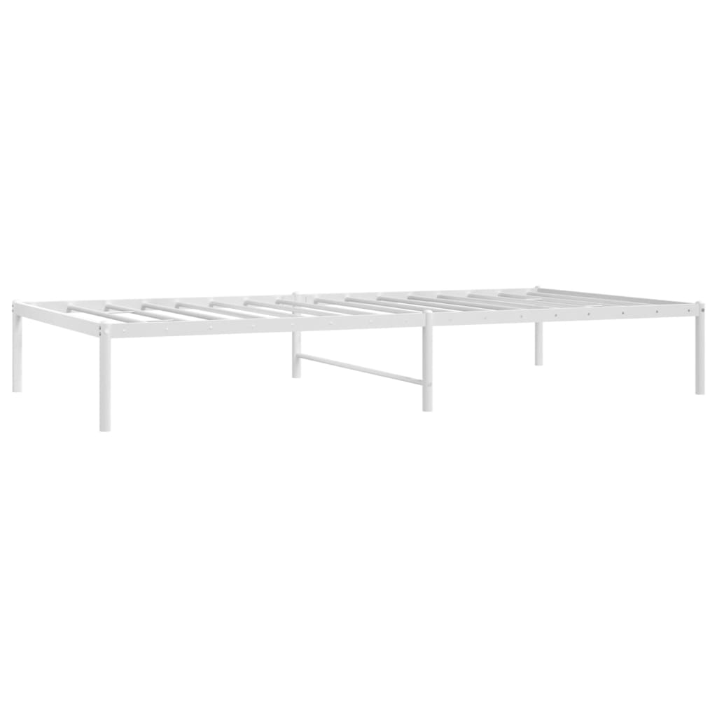 Vidaxl bedframe metaal wit 100x200 cm