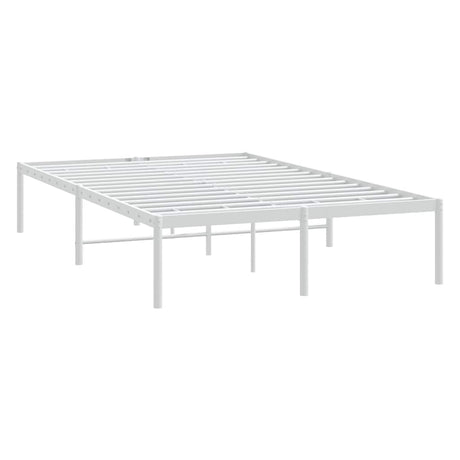 Vidaxl bedframe metaal wit 120x200 cm