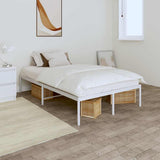 Vidaxl bedframe metaal wit 120x200 cm