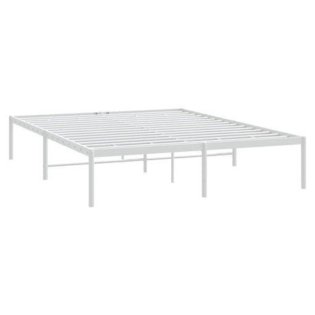 Vidaxl bedframe metaal wit 140x200 cm