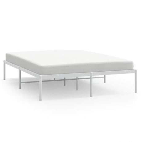 Vidaxl bedframe metaal wit 150x200 cm