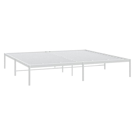 Vidaxl bedframe metaal wit 180x200 cm