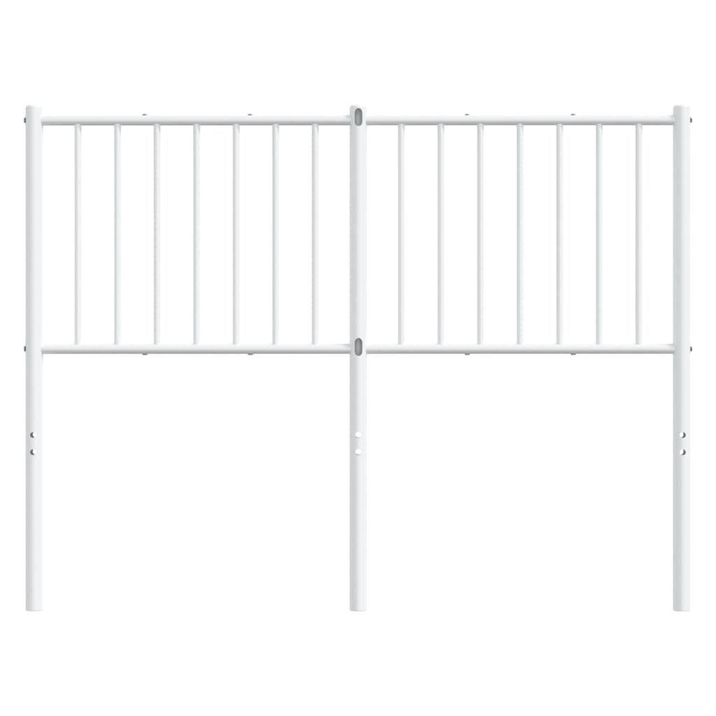 Vidaxl vervangend hoofdbord metaal wit 120 cm