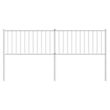 Vidaxl vervangend hoofdbord 180 cm metaal wit
