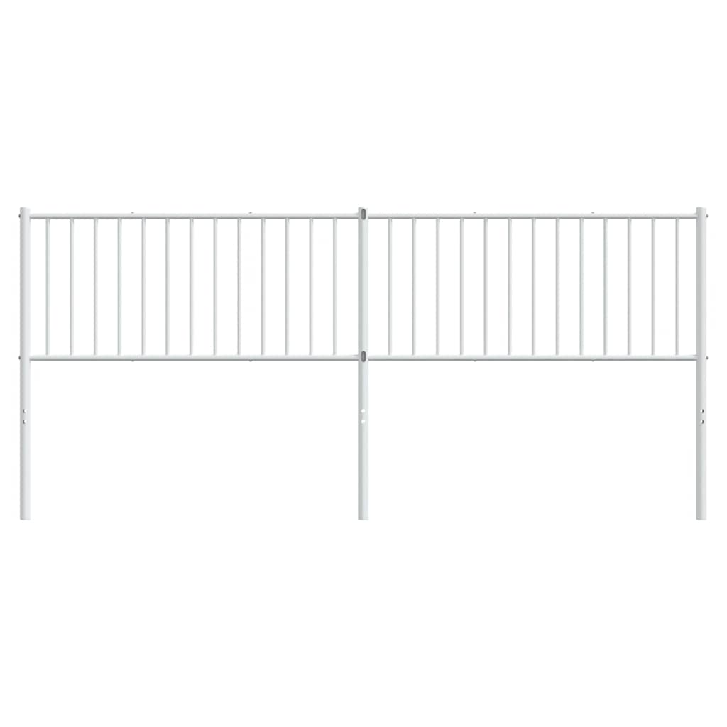 Vidaxl vervangend hoofdbord metaal wit 200 cm