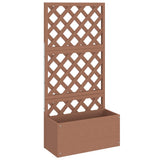 Vidaxl plantenbakken met latwerk 2 st 65x33x135 cm hkc bruin