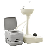 VidaXL Campingtoilette und Waschbecken mit Wassertank