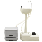 VidaXL Campingtoilette und Waschbecken mit Wassertank