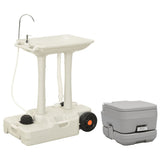 VidaXL Campingtoilette und Waschbecken tragbar