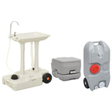 VidaXL Campingtoilette und Waschbecken mit Wassertank