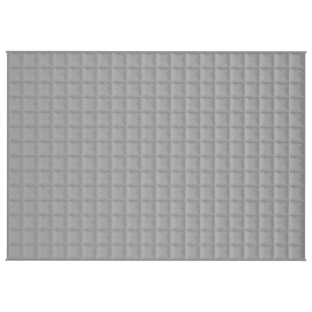 Vidaxx Gewichtsdecke 137x200 cm 6 kg Stoff grau