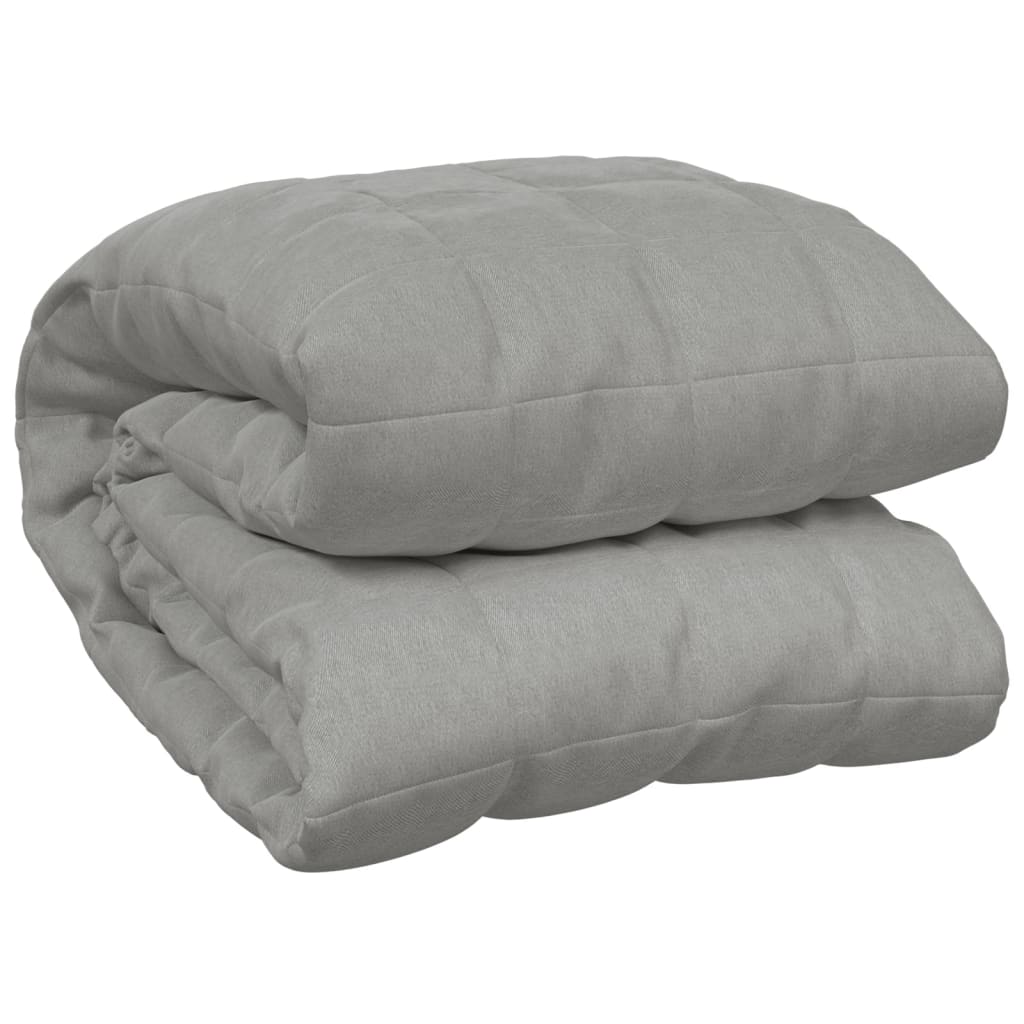 Vidaxx Gewichtsdecke 137x200 cm 10 kg Stoff grau