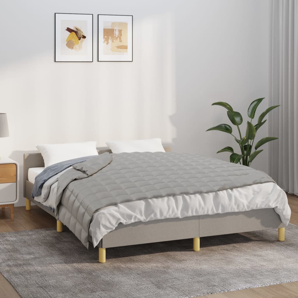 Vidaxx Gewichtsdecke 152x203 cm 7 kg Stoff grau
