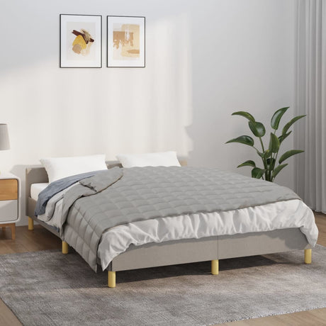 Vidaxx Gewichtsdecke 152x203 cm 7 kg Stoff grau