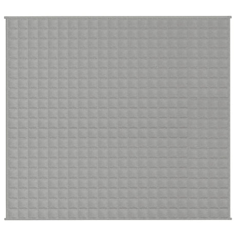 Vidaxx Gewichtsdecke 200x230 cm 9 kg Stoff grau