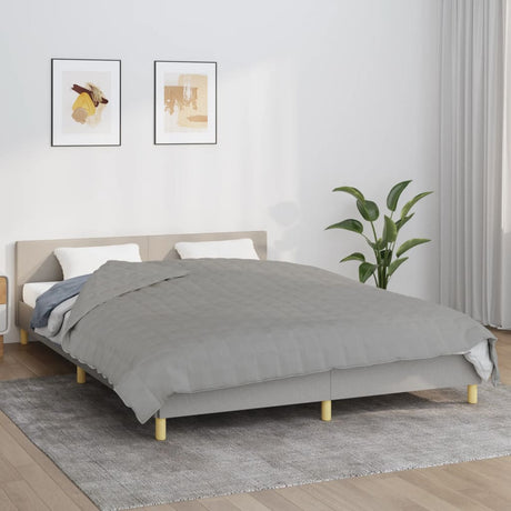 Vidaxx Gewichtsdecke 200x230 cm 9 kg Stoff grau