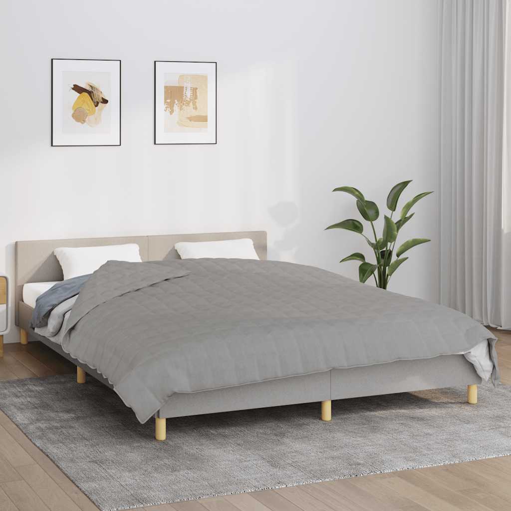 Vidaxx Gewichtsdecke 200x220 cm 13 kg Stoff grau
