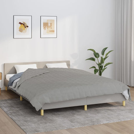 Vidaxx Gewichtsdecke 200x230 cm 13 kg Stoff grau