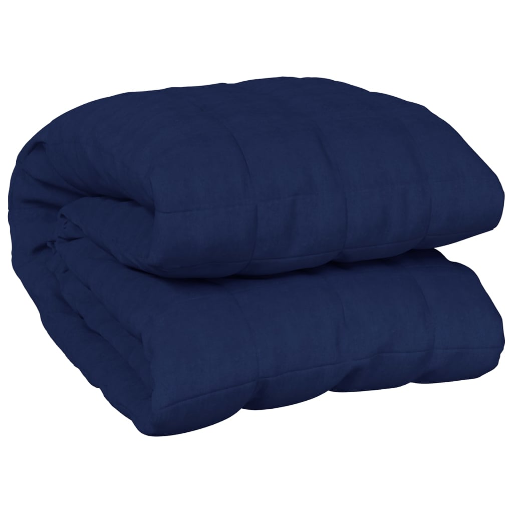 Vidaxx Gewichtsdecke 135x200 cm 6 kg Stoff blau