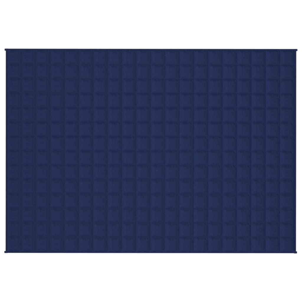 Vidaxx Gewichtsdecke 135x200 cm 6 kg Stoff blau