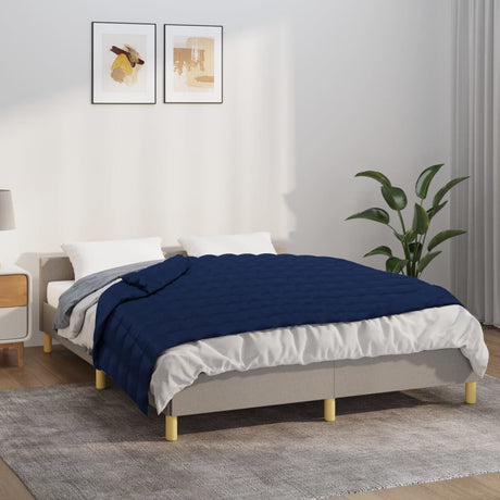 Vidaxx Gewichtsdecke 135x200 cm 6 kg Stoff blau
