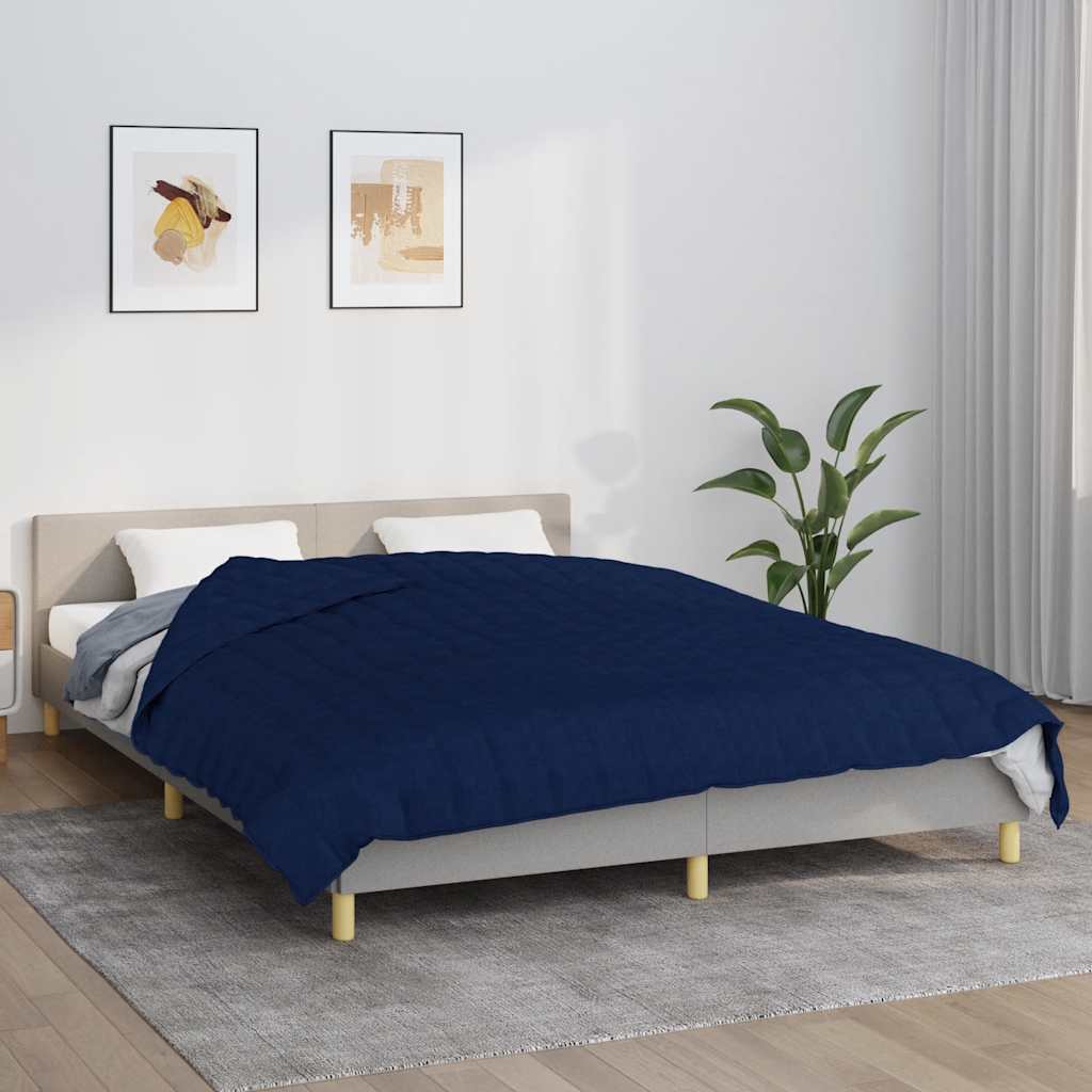 Vidaxx Gewichtsdecke 200x220 cm 9 kg Stoff blau