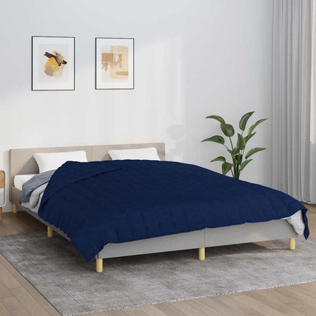 Vidaxx Gewichtsdecke 200x220 cm 9 kg Stoff blau