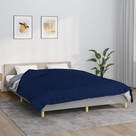 Vidaxx Gewichtsdecke 200x220 cm 13 kg Stoff blau