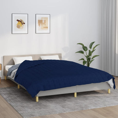Vidaxx Gewichtsdecke 200x230 cm 13 kg Stoff blau