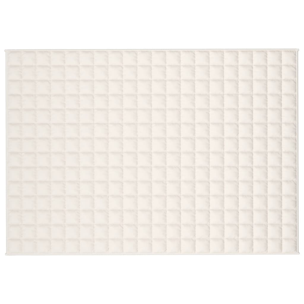 Vidaxx Gewichtsdecke 135x200 cm 6 kg Stoff hellcreme