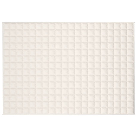 Vidaxx Gewichtsdecke 135x200 cm 6 kg Stoff hellcreme